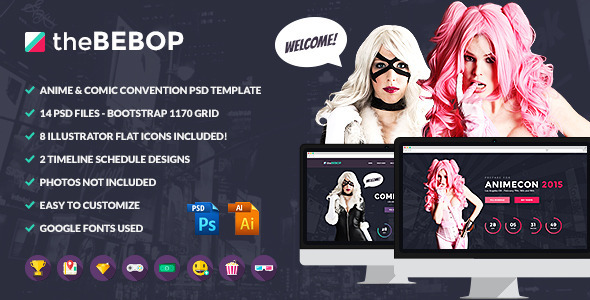 Anime - Free Bootstrap 4 HTML5 Gaming & Anime Website Template