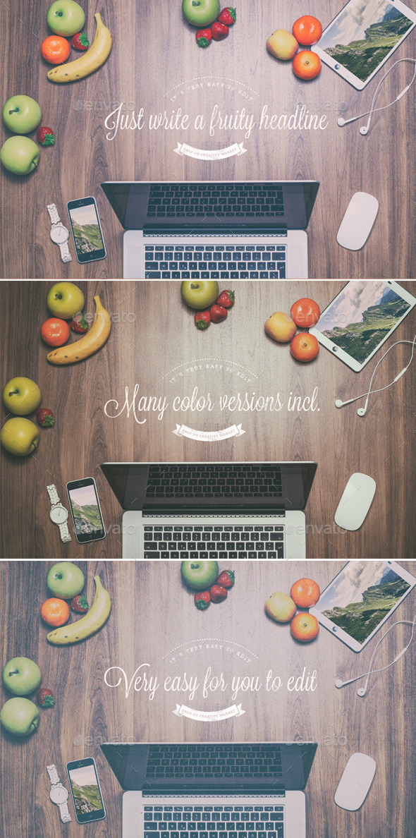 Fruity Header Images - Mock Up - Hero Images Graphics