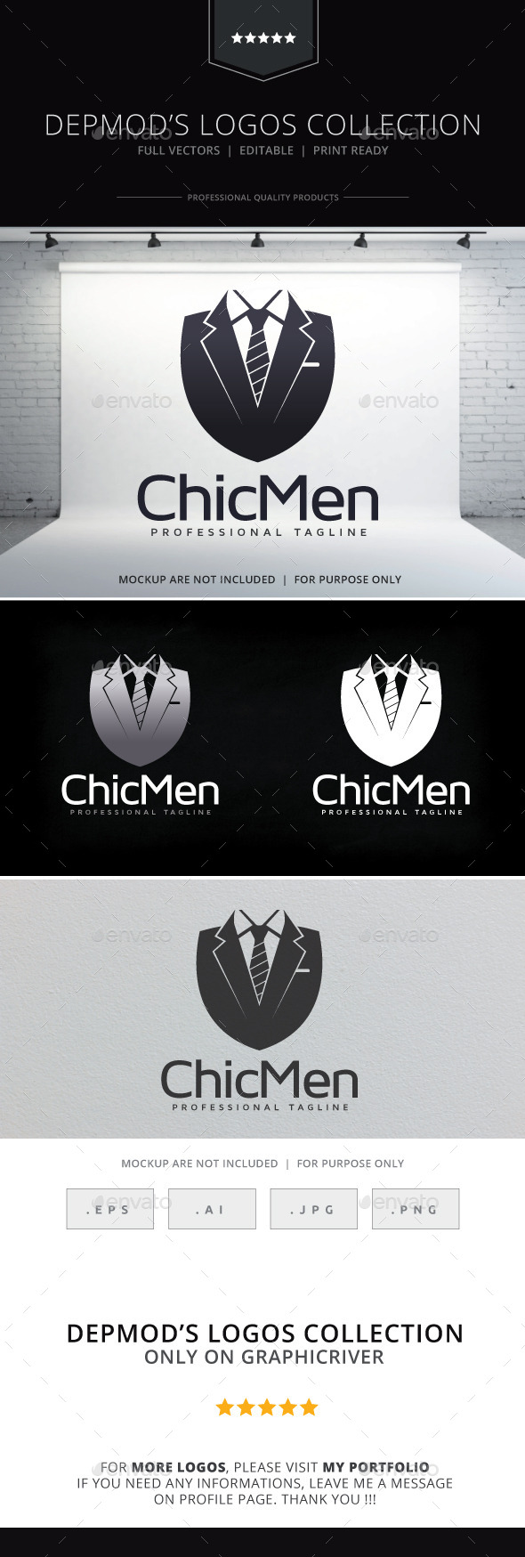 Chic Men Logo - Objects Logo Templates