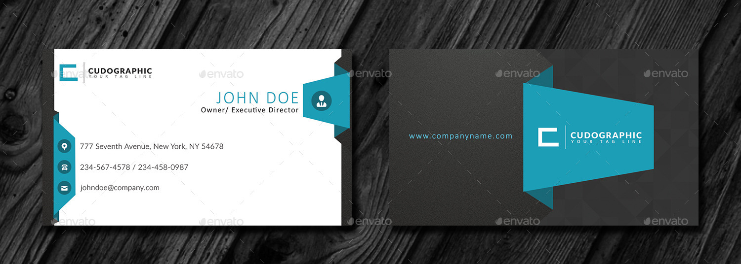 Corporate Business Cards With Multiple Colors By Cudographic Graphicriver