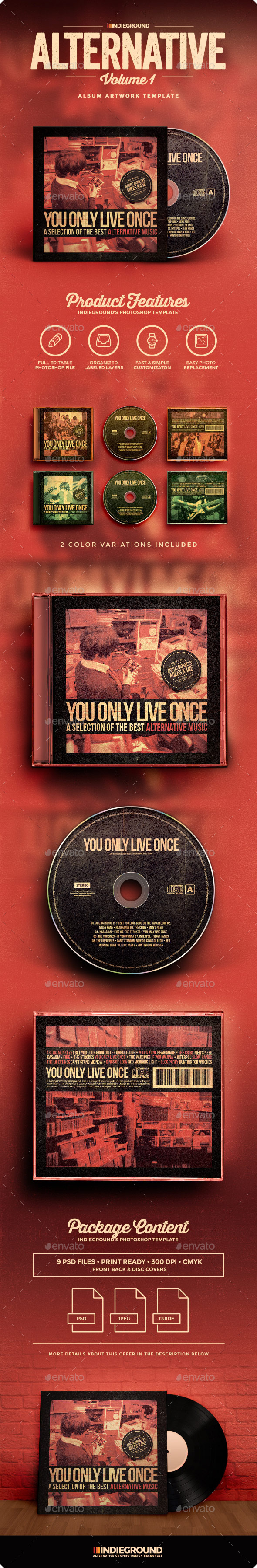 Alternative CD Album Artwork - CD & DVD Artwork Print Templates