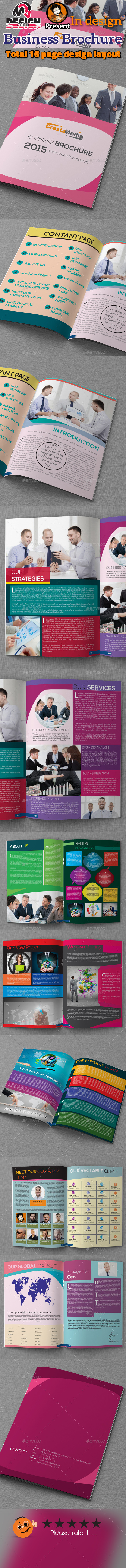 16 Page Business Brochure - Brochures Print Templates