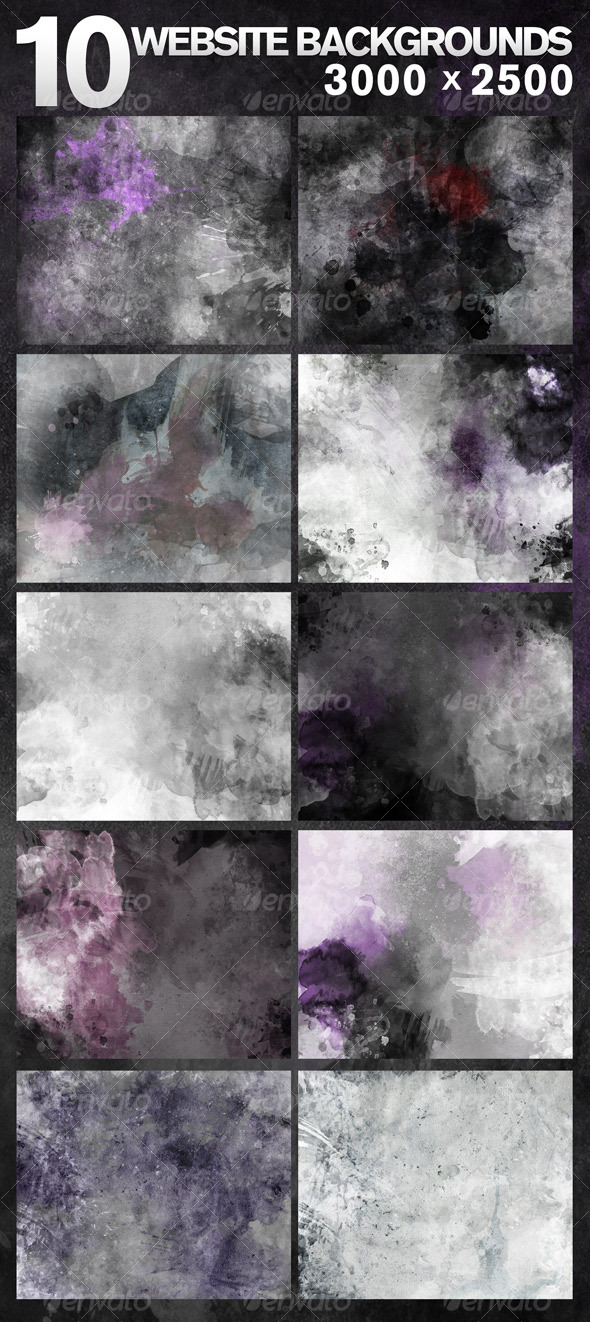 10 Web Backgrounds - 3000x2500