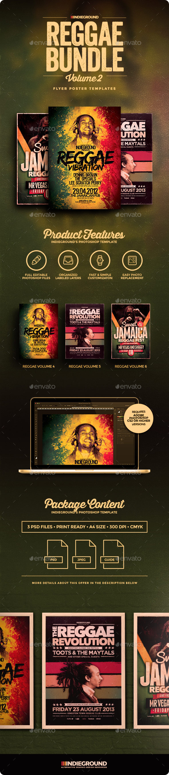 Reggae Flyer/Poster Bundle Vol. 4-6 - Events Flyers