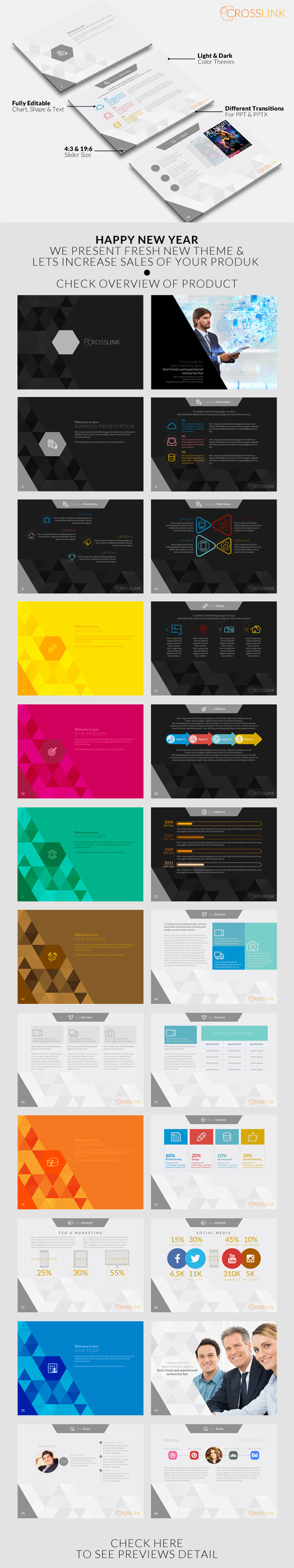 Crosslink Powerpoint Template - PowerPoint Templates Presentation Templates