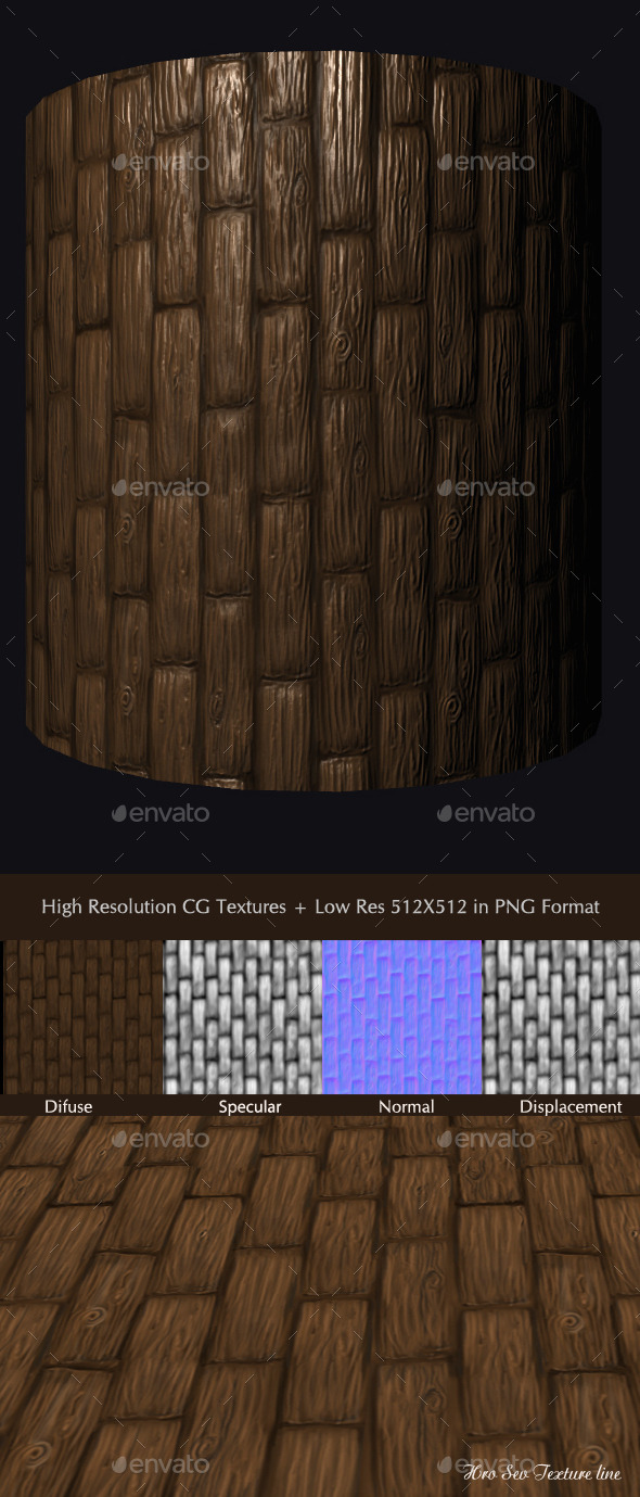 Wood Texture Tile - 3Docean 10157187