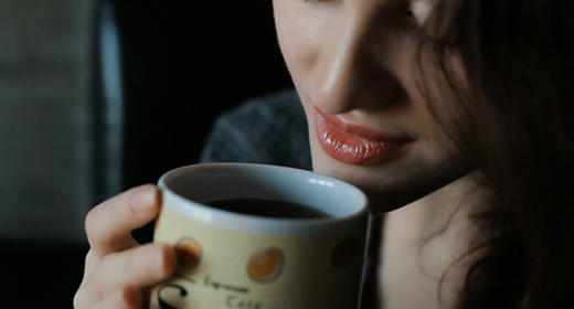 Woman Working And Relaxing At Home
