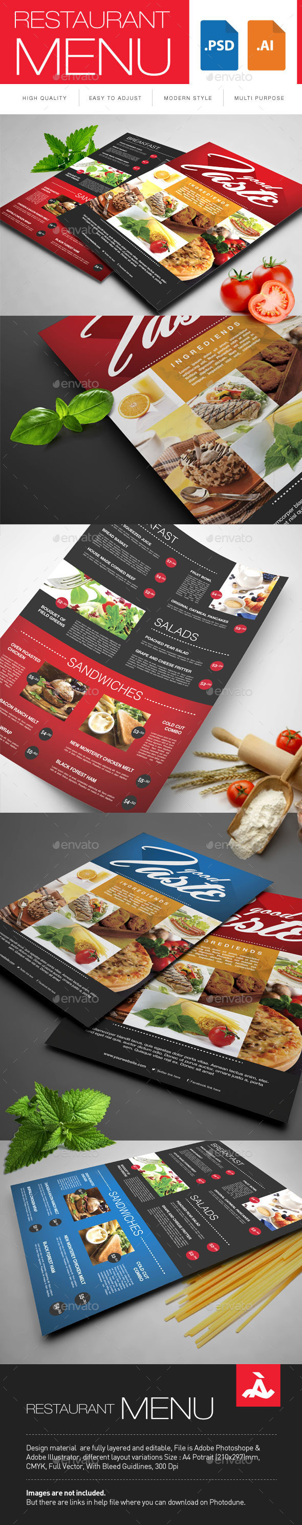 Restaurant Menu - Restaurant Flyers