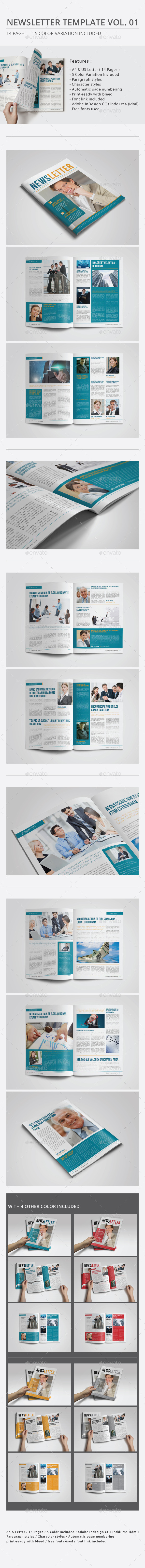 Newsletter Template Vol.01 - Newsletters Print Templates