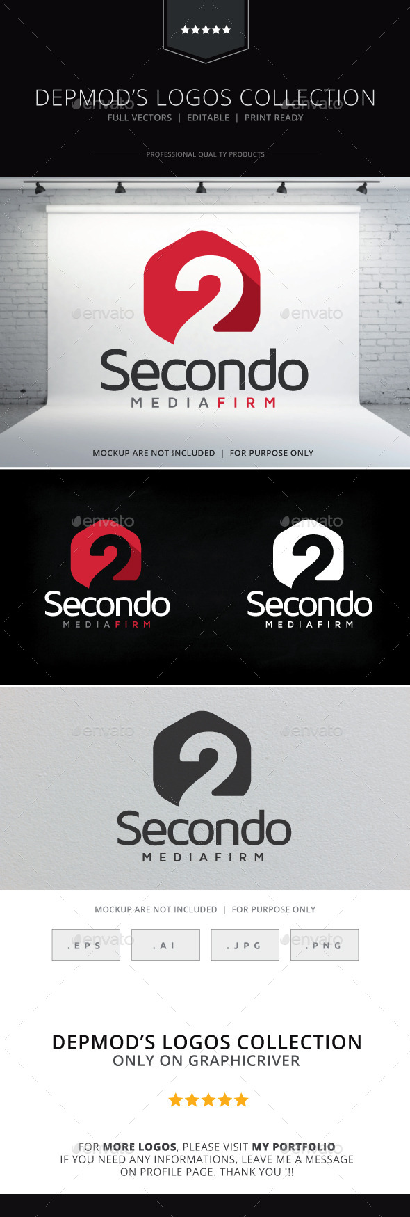 Secondo Logo - Numbers Logo Templates