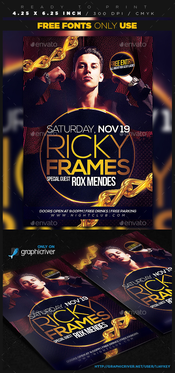 Artist Guest Flyer Template - Concerts Events