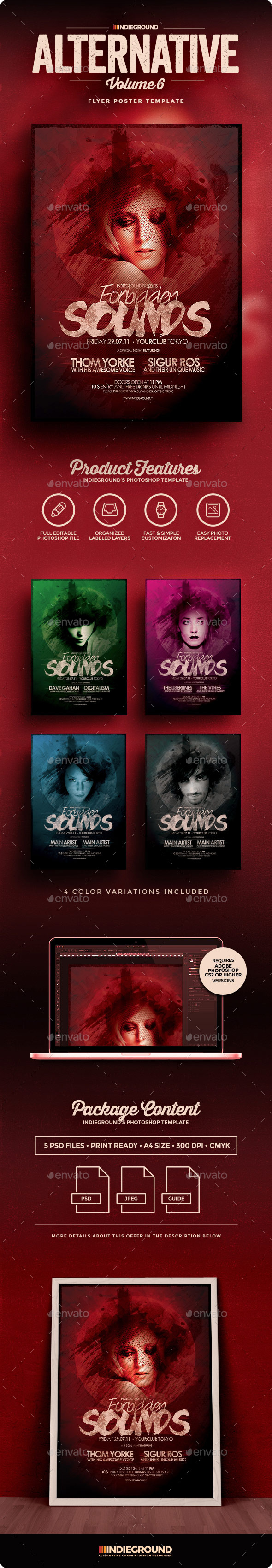 Alternative Flyer/Poster Vol. 6 - Clubs & Parties Events