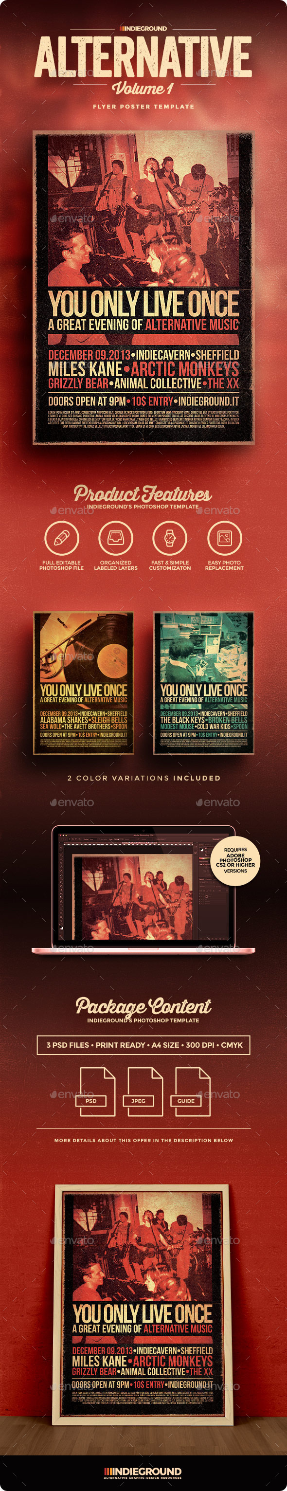 Alternative Flyer/Poster - Clubs & Parties Events