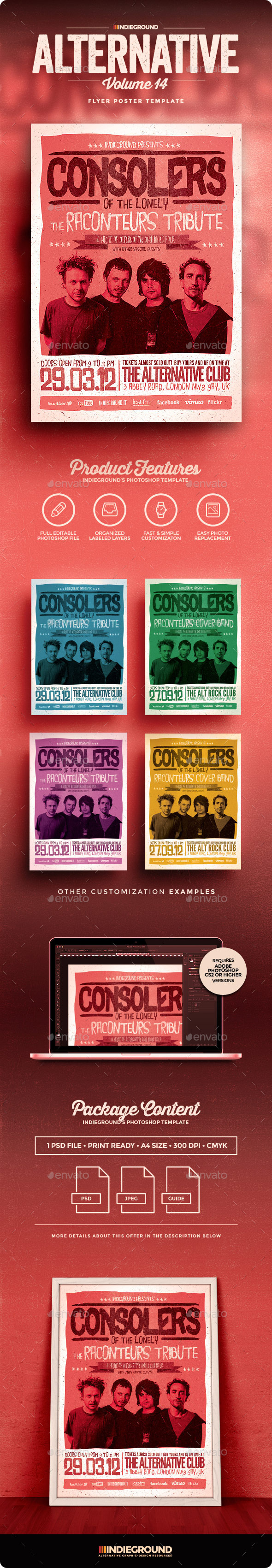 Alternative Flyer/Poster Vol. 14 - Concerts Events