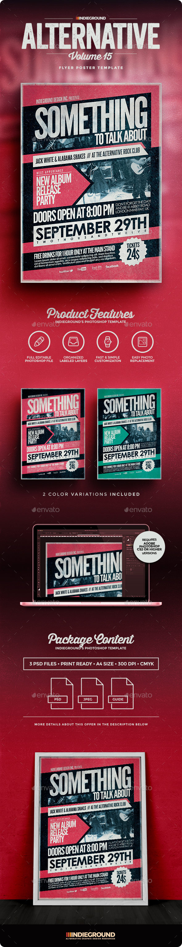 Alternative Flyer/Poster Vol. 15 - Concerts Events