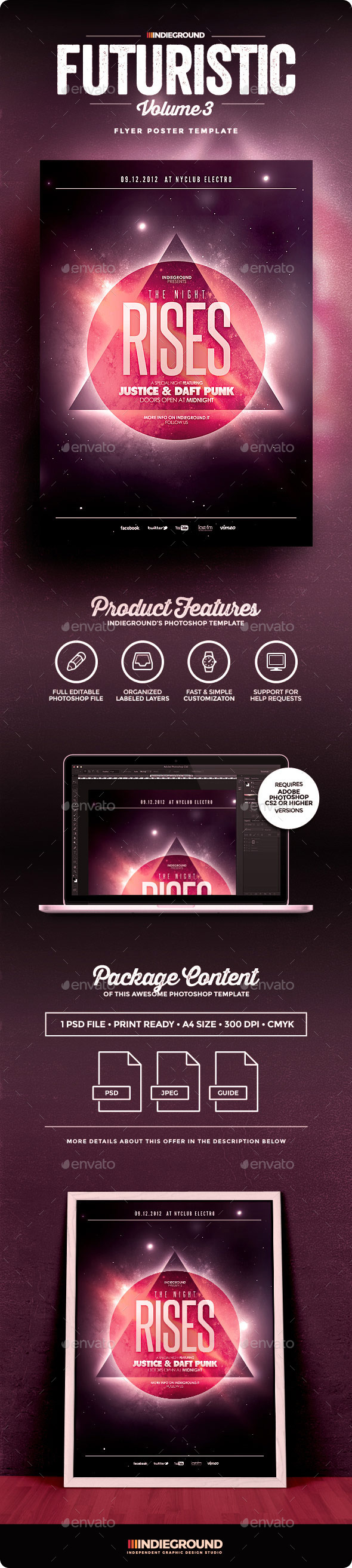 Futuristic Flyer/Poster Vol. 3 - Events Flyers