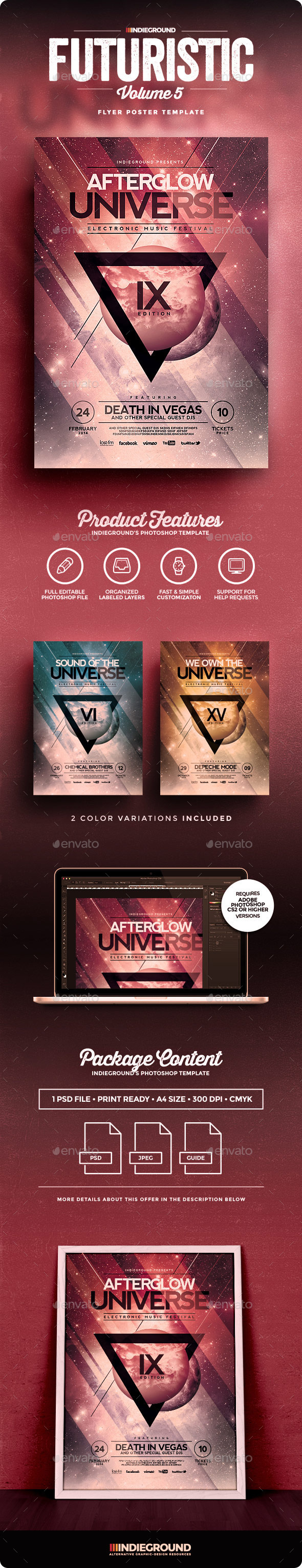 Futuristic Flyer/Poster Vol. 5 - Events Flyers