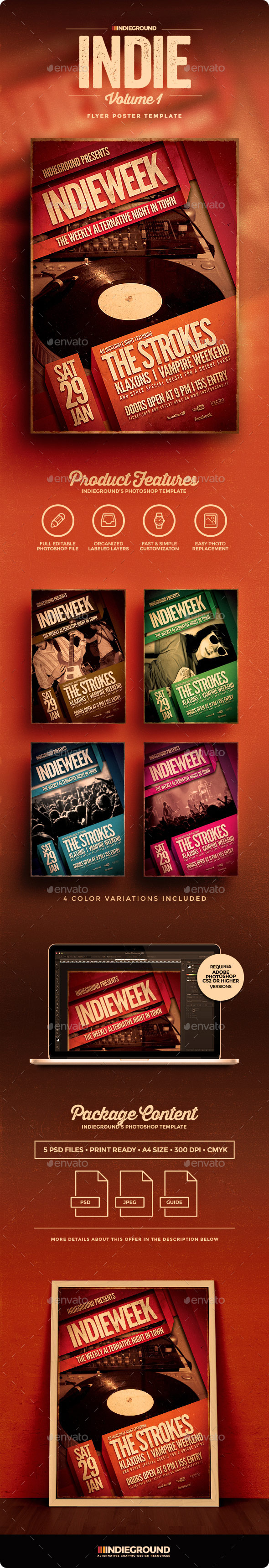 Indie Flyer/Poster - Clubs & Parties Events