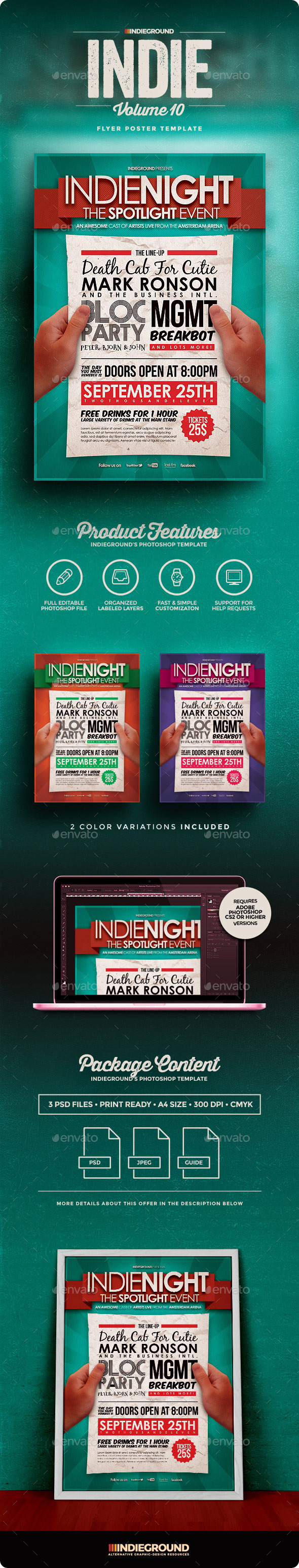 Indie Flyer/Poster Vol. 10 - Clubs & Parties Events