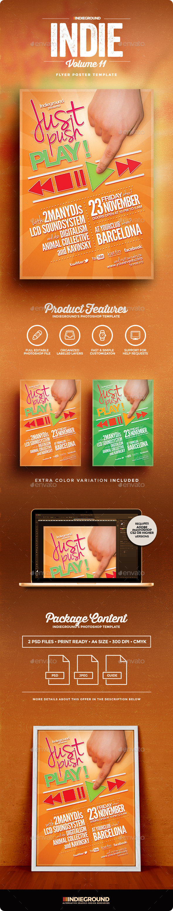 Indie Flyer/Poster Vol. 11 - Clubs & Parties Events