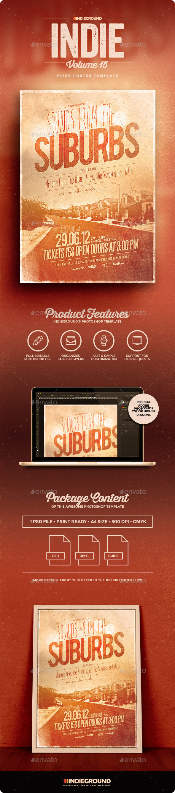 Indie Flyer/Poster Vol. 15 - Flyers Print Templates