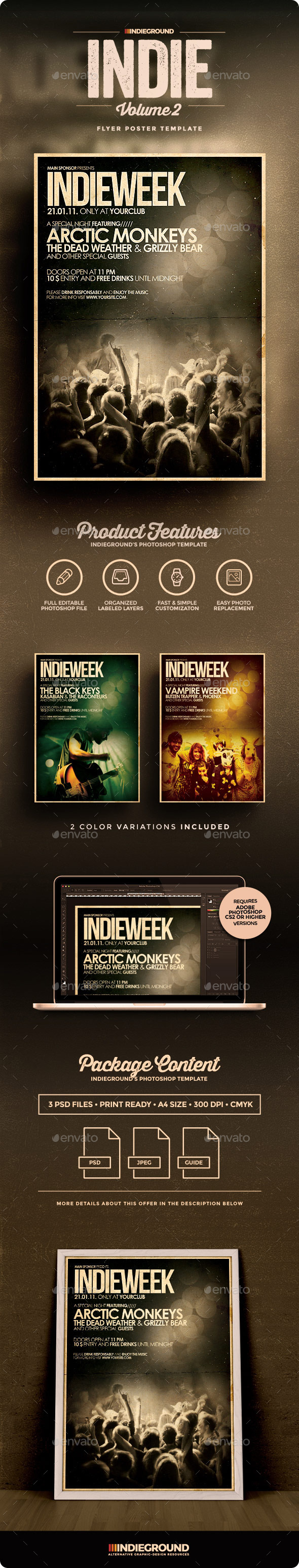 Indie Flyer/Poster Vol. 2 - Concerts Events