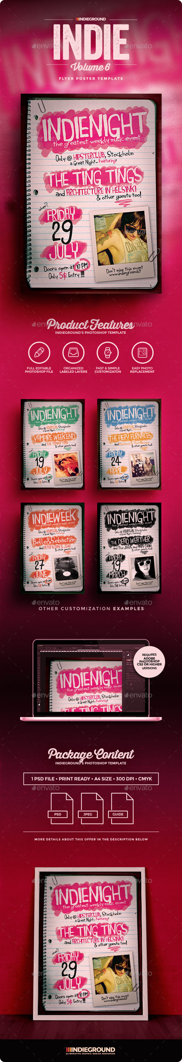 Indie Flyer/Poster Vol. 6 - Clubs & Parties Events