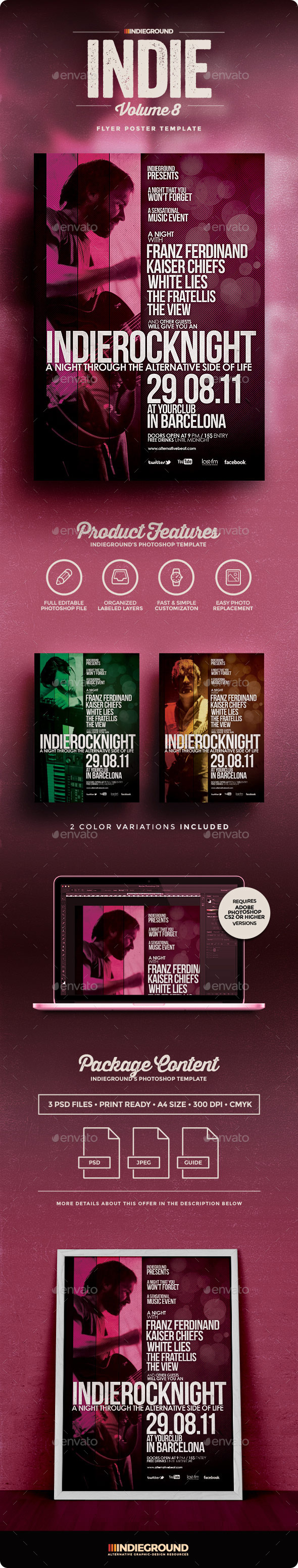 Indie Flyer/Poster Vol. 8 - Clubs & Parties Events