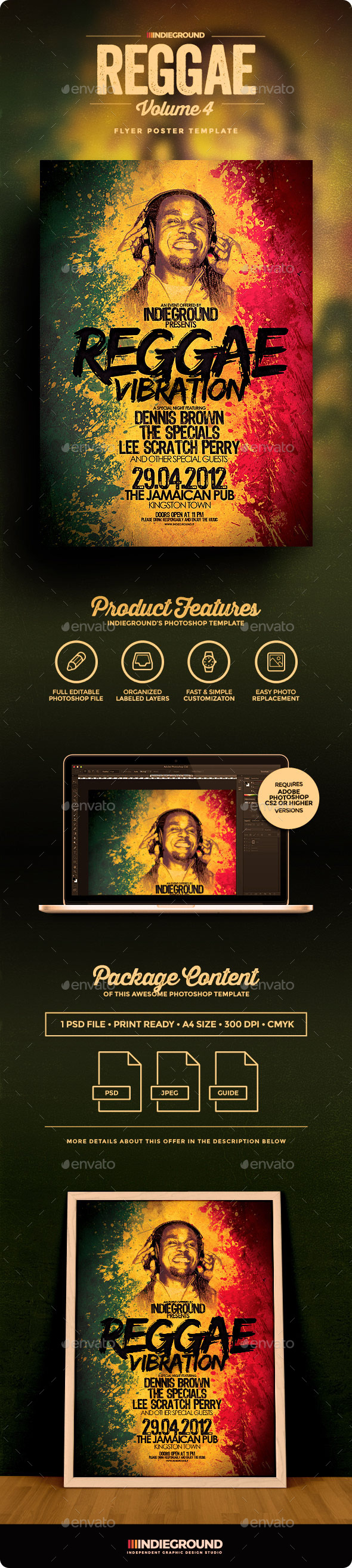 Reggae Flyer/Poster Vol. 4 - Clubs & Parties Events