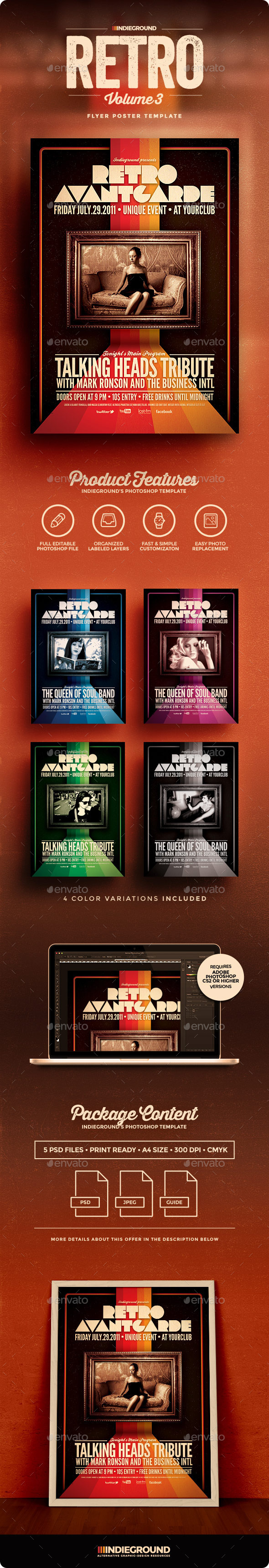 Retro Flyer/Poster Vol. 3 - Clubs & Parties Events