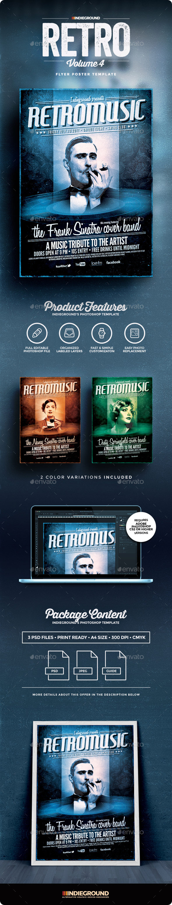 Retro Flyer/Poster Vol. 4 - Clubs & Parties Events