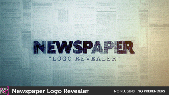 Newspaper Logo Reveal - VideoHive 10159248