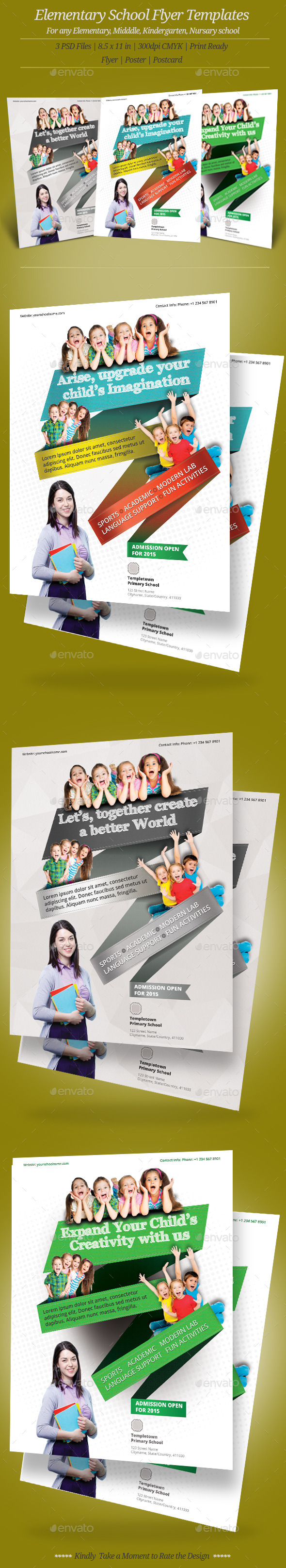 Elementary School Flyer Templates - Flyers Print Templates