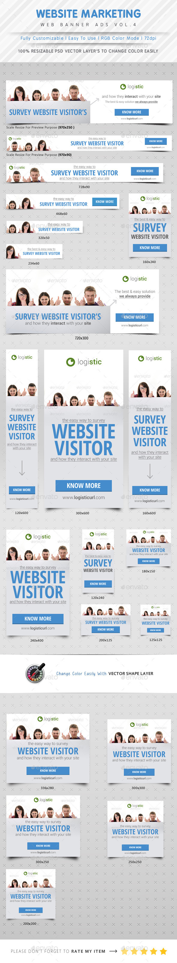 Marketing Web Banner Ads Vol.4 - Banners & Ads Web Elements