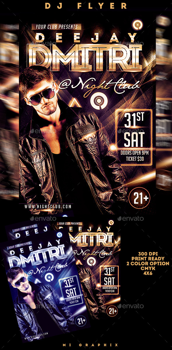 Dj Flyer - Clubs & Parties Events