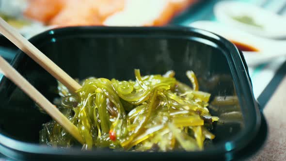 Seaweed Marinated in Plastic Packaging alt