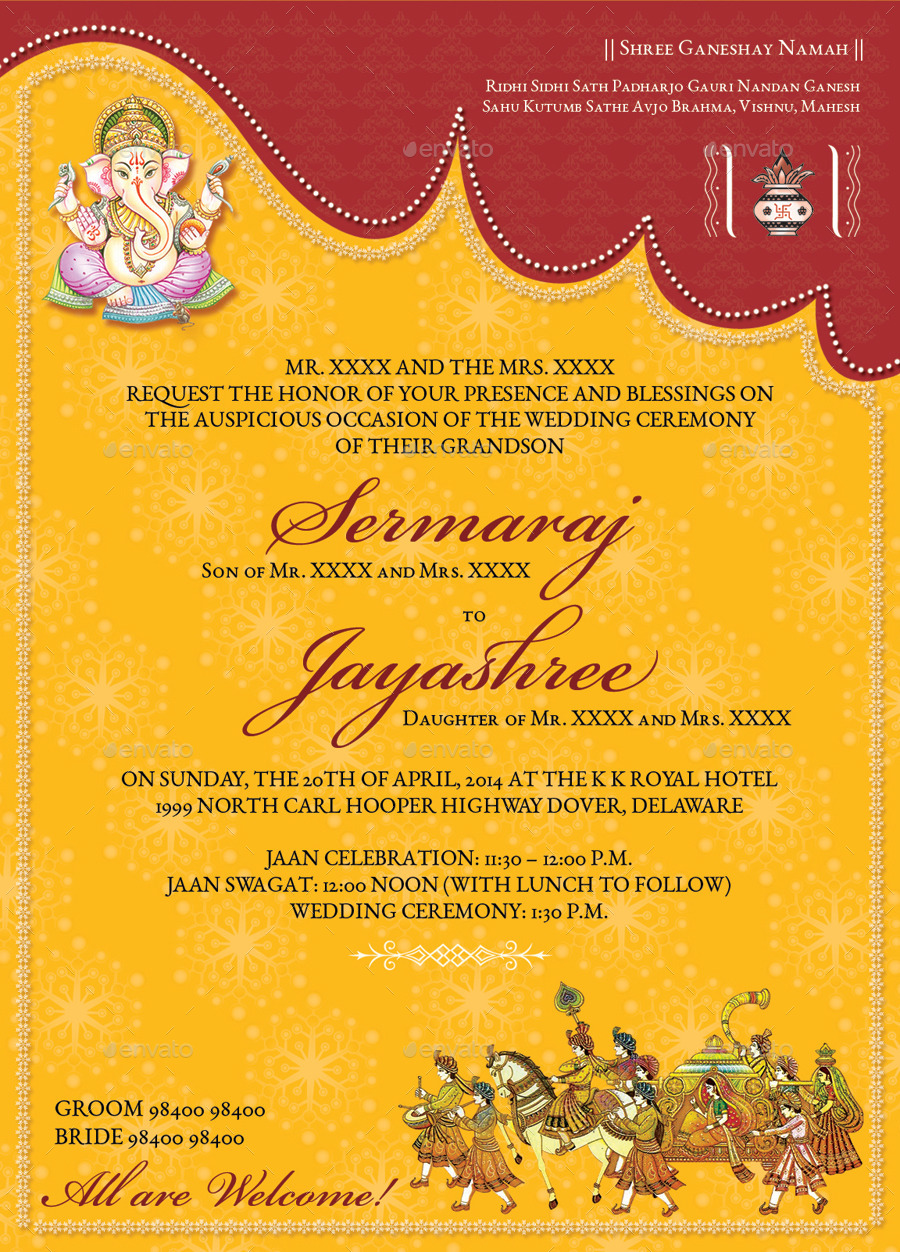 30+ Top For Indian Wedding Invitation Psd Free Download Salscribblings