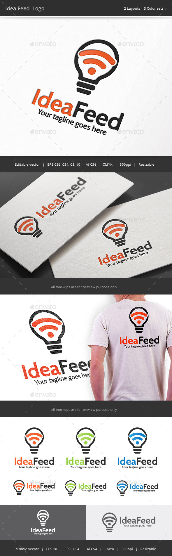 Idea Feed Logo - Vector Abstract