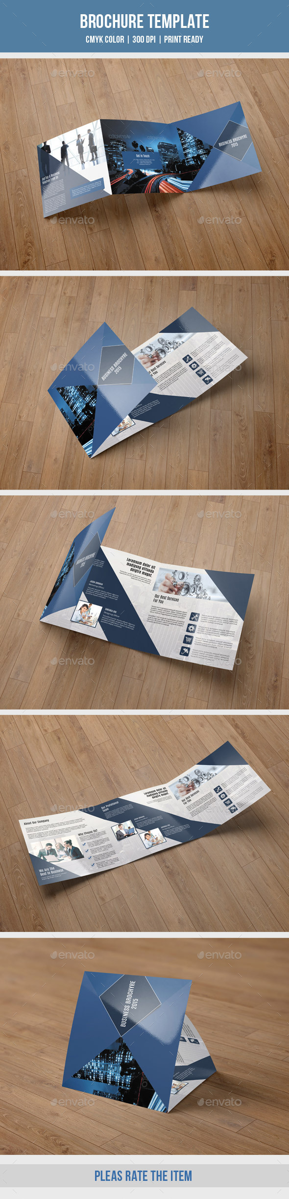 Corporate Square Trifold Brochure-V59 - Corporate Brochures