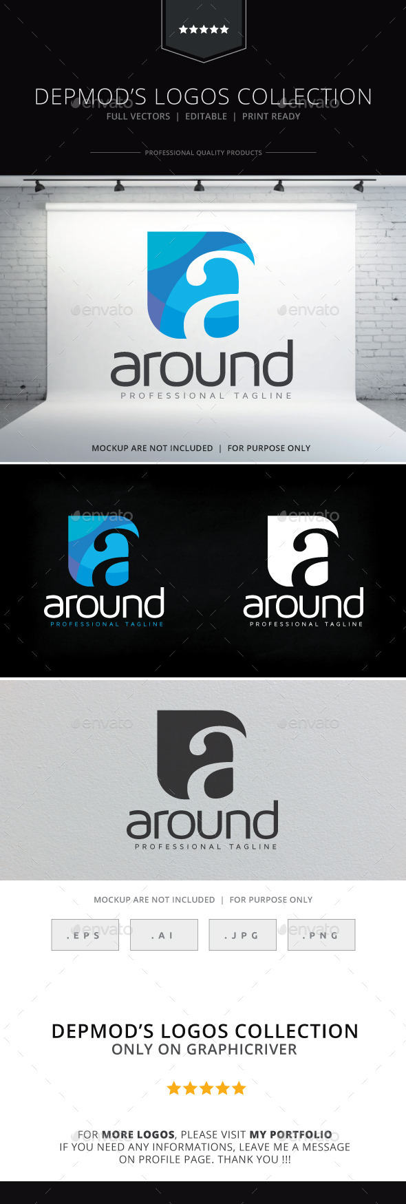 Around Logo - Letters Logo Templates