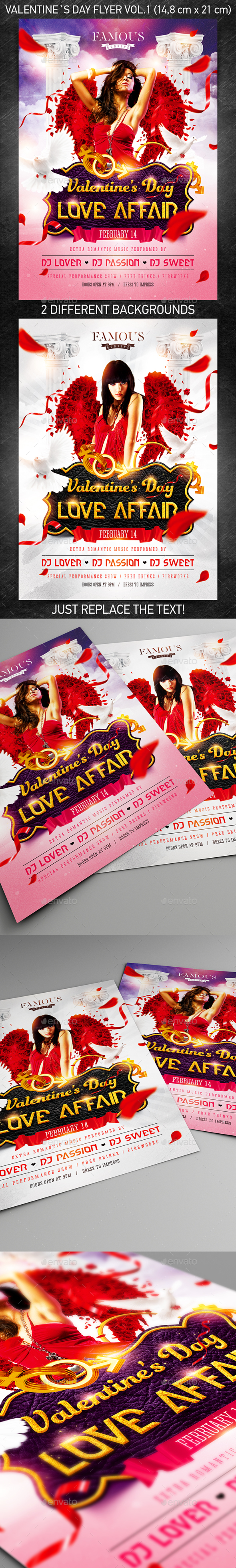 Valentine`s Day Party Flyer vol.1