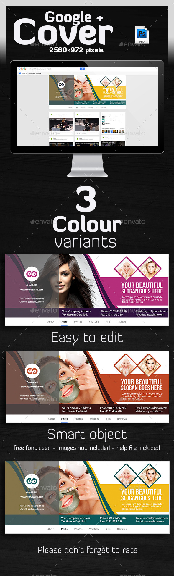 Hair & Beauty Salon Hair Google Plus Cover - Miscellaneous Social Media