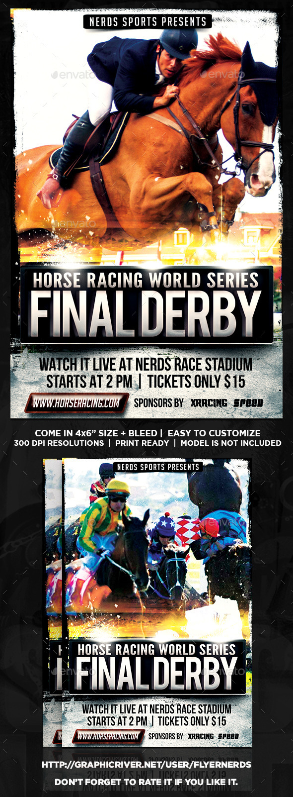 Horse Racing Championships Sports Flyer - Sports Events