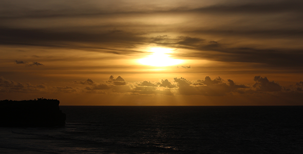 Sunset with Orange Sky