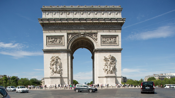 Arc Du Triomphe Paris France 10, Stock Footage | VideoHive