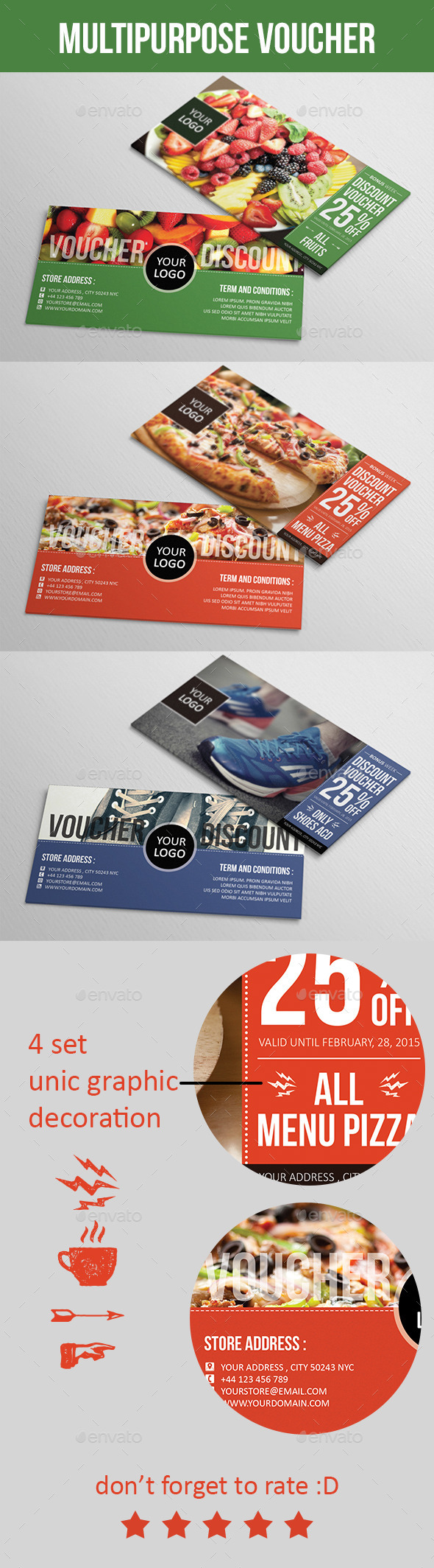 Multipurpose Voucher - Cards & Invites Print Templates