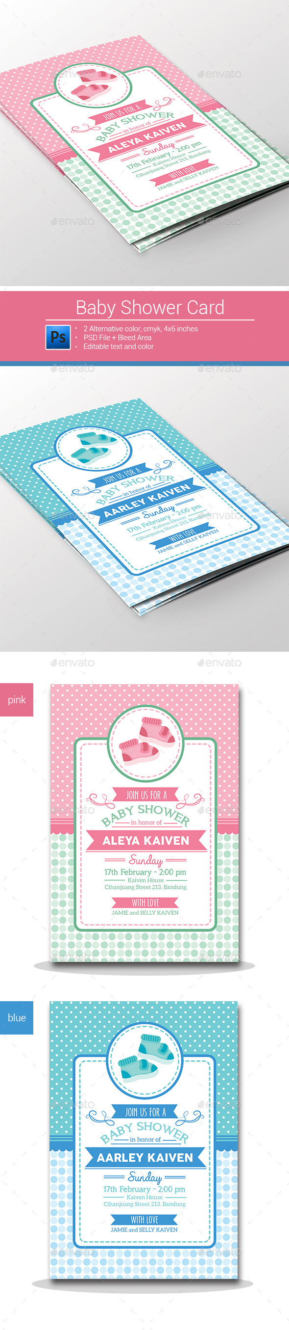 Baby Shower Invitation - Invitations Cards & Invites