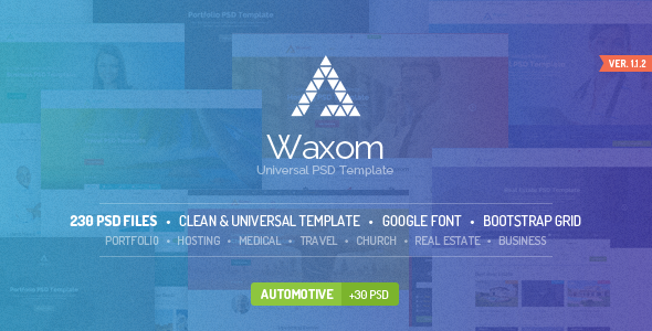 Waxom - CleanUniversal - ThemeForest 8407963