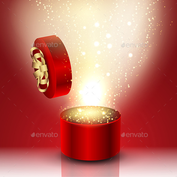 Gift Box Background - Valentines Seasons/Holidays
