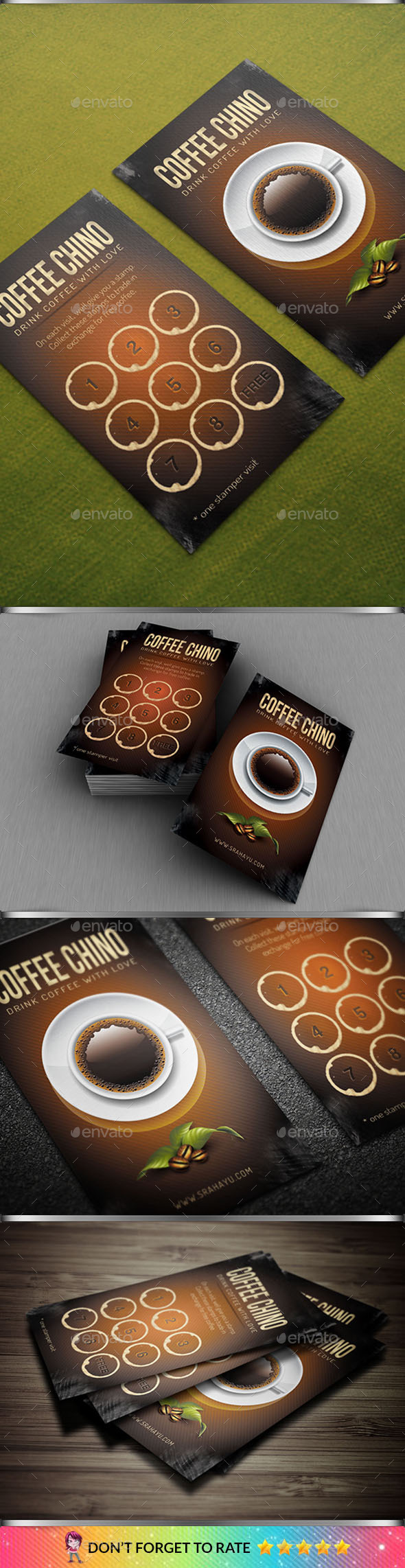 Brown Coffee Loyalty Card - Loyalty Cards Cards & Invites